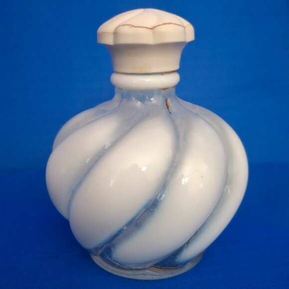 Vintage Fenton Opalescent Swirl Perfume Bottle - Picture 1 of 5